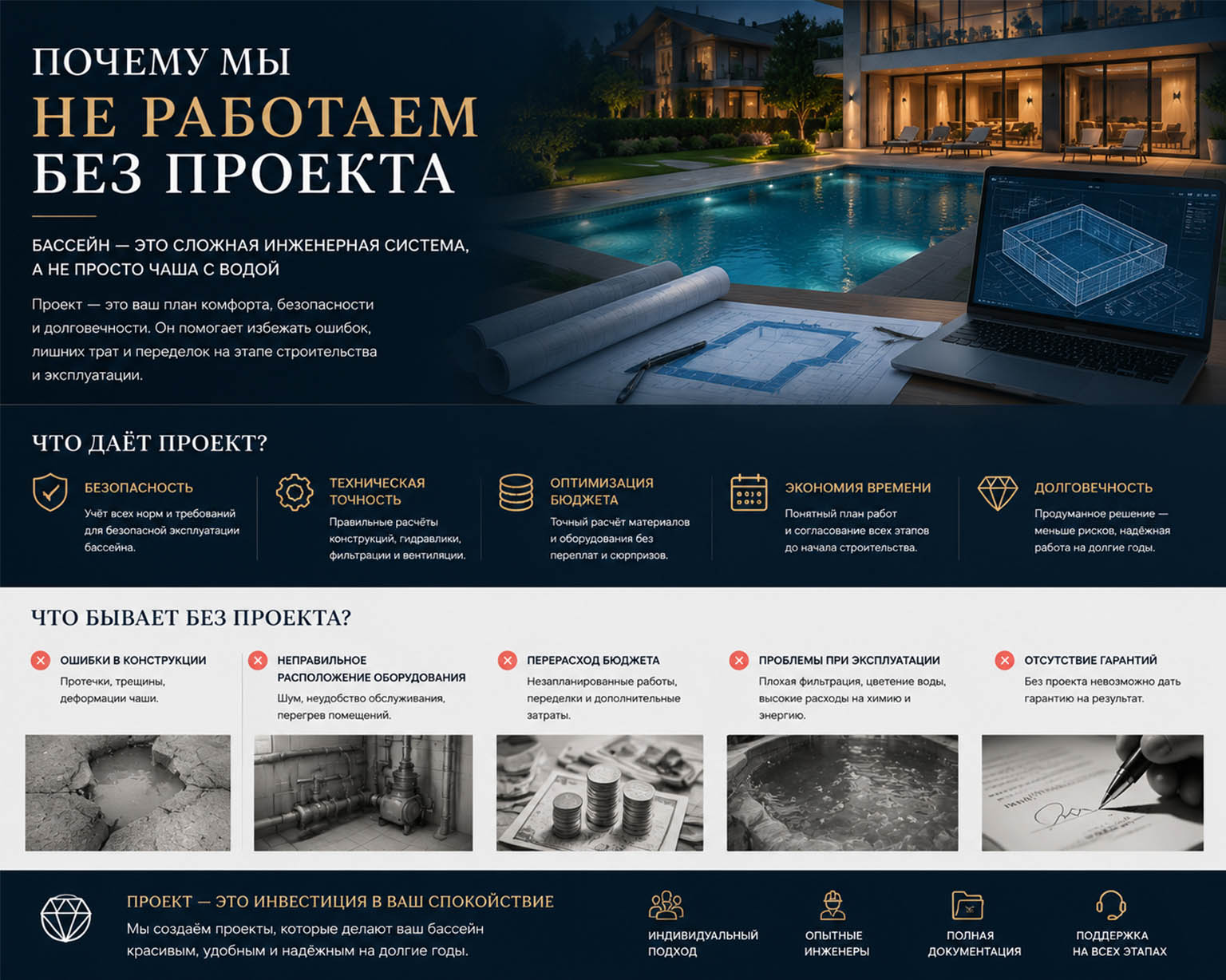 Почему мы не работаем без проекта