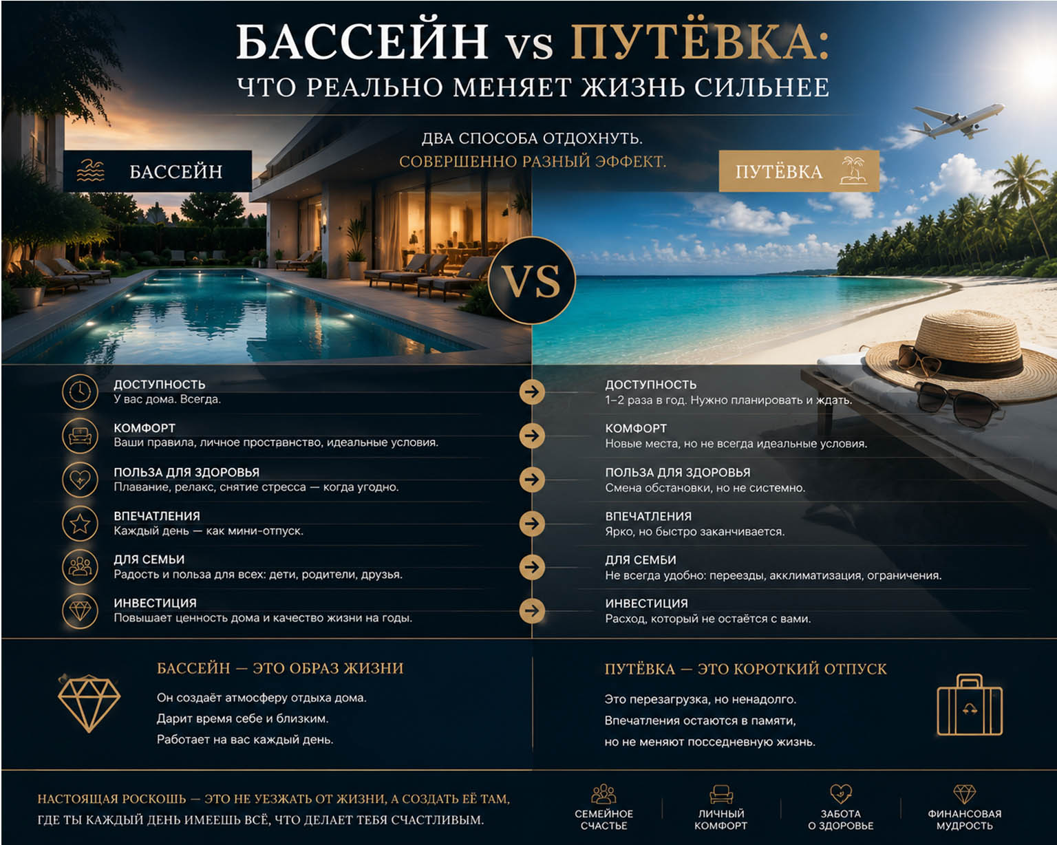 Бассейн vs путёвка: что реально меняет жизнь сильнее