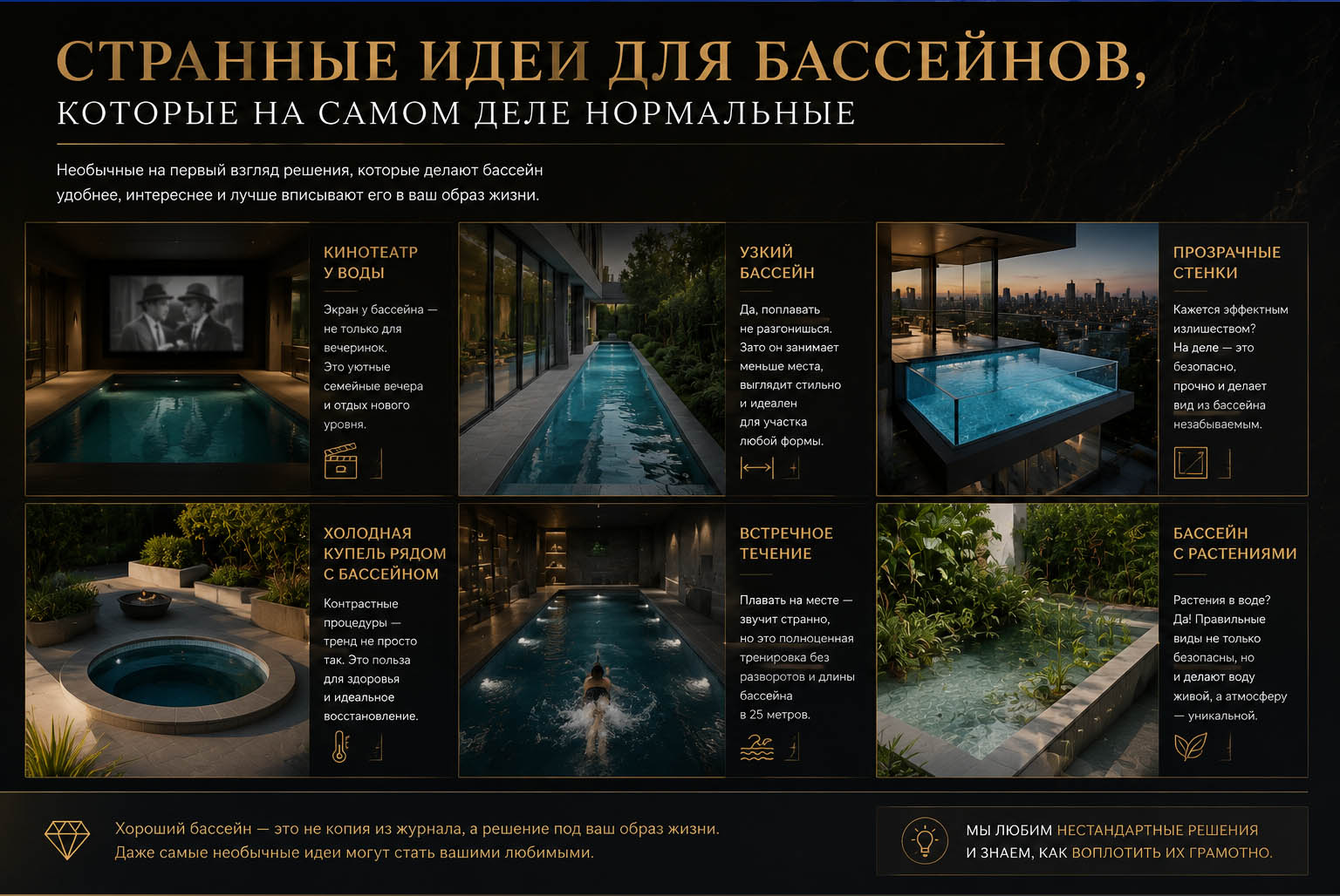 Странные идеи для бассейнов, которые на самом деле нормальные