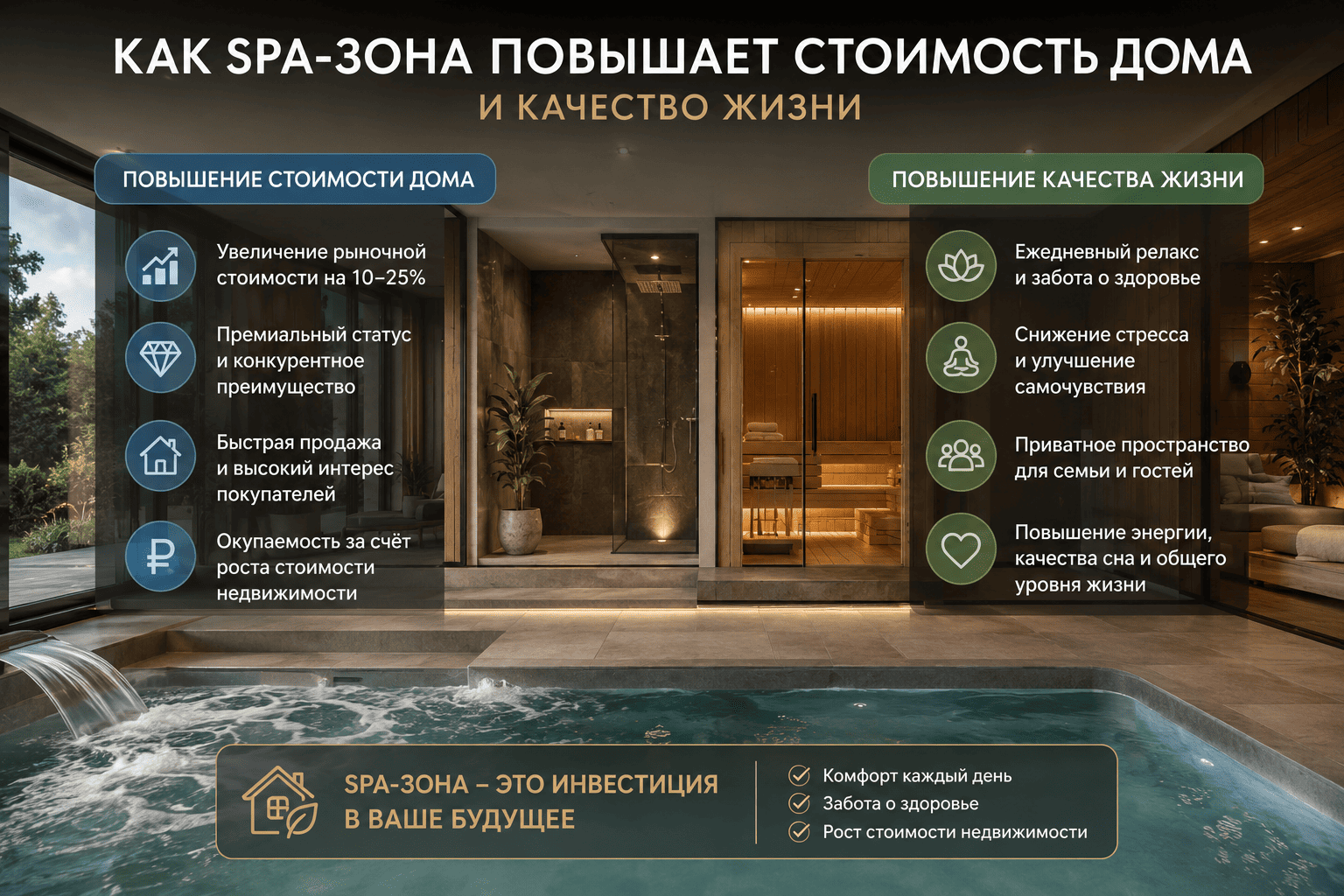 Как SPA-зона повышает стоимость дома и качество жизни
