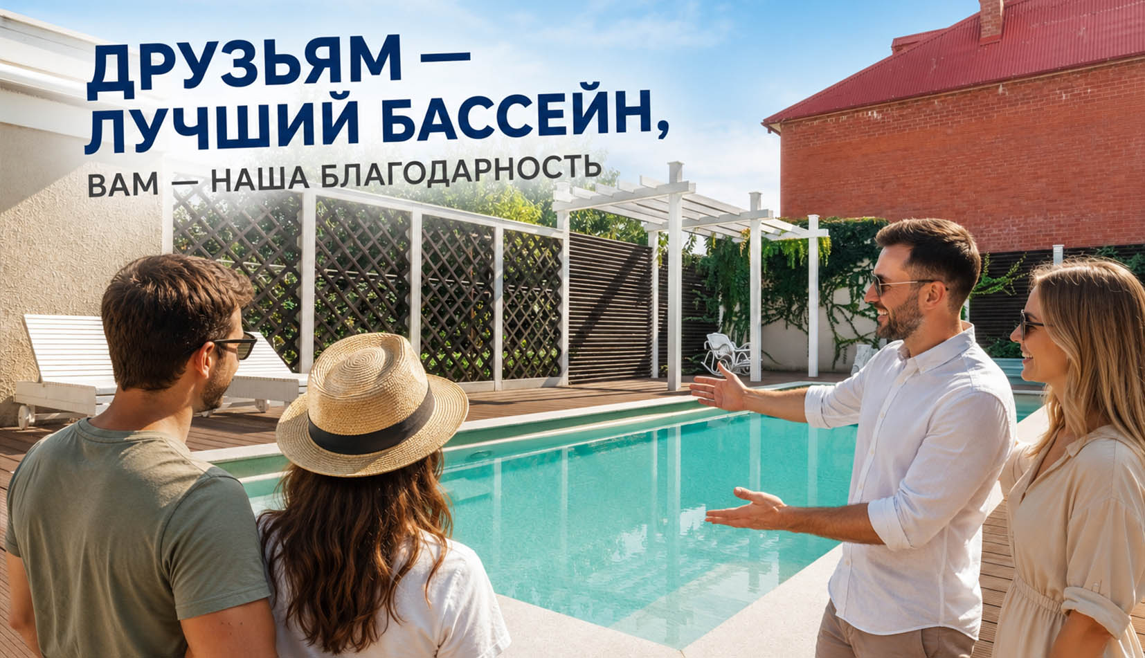 Друзьям - лучший бассейн, вам - наша благодарность